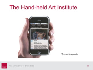 The Hand-held Art Institute   *Concept image only 