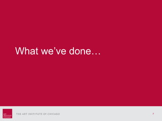 Back cover What we’ve done… 