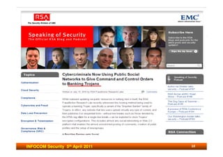 INFOCOM Security 5th April 2011   10
 