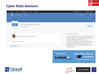 22
Cyber Risks Advisors
 