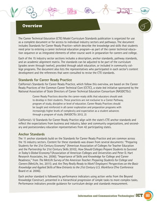 California Career Technical Education Model Curriculum Standards | PDF