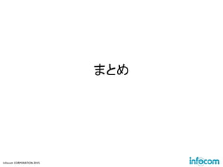 Infocom CORPORATION 2015
まとめ
 