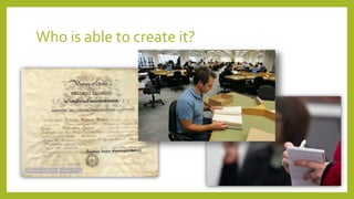 Who is able to create it?
 