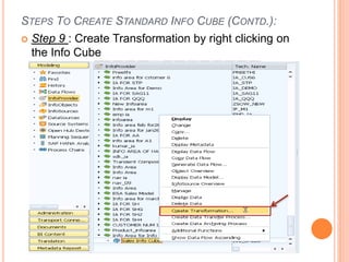 SAP BW - Info cube | PPTX