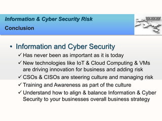 Information & Cyber Security Risk
