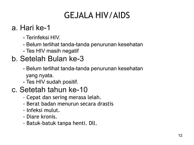 INFO DASAR HIV AIDS di tempat kerja oleh Dr Sadi | PPT