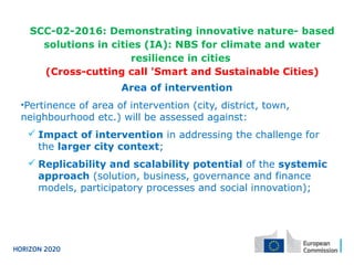 Nature based solutions for urban and territorial resilience | PPT