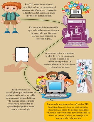 Infografía del impacto de las tic en la educación-pandemia. | PDF