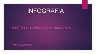 INFOGRAFIA
GESTION EN LA PRODUCCION INDUSTRIAL
YOELIS NAVAS RUIZ
 
