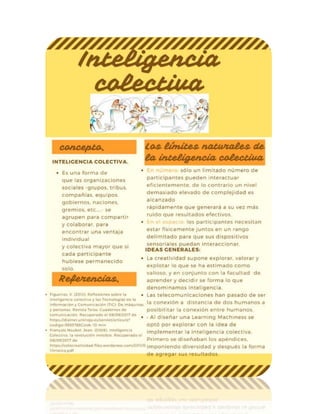 Infografia acerca de la inteligencia colectiva