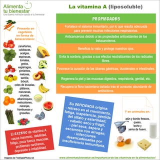 Infografía La vitamina A