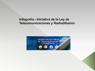 Infografía.- Iniciativa de la Ley de
Telecomunicaciones y Radiodifusión
 