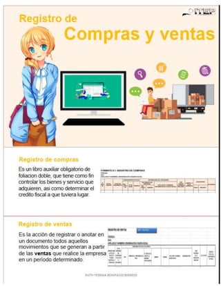 INFOGRAFIA DE REGISTRO DE COMPRA Y VENTAS - RUTH BONIFACIO