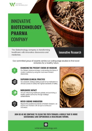 Innovative Biotechnology Pharma Company  