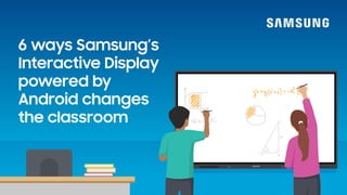 6 ways Samsung’s
Interactive Display
powered by
Android changes
the classroom
 