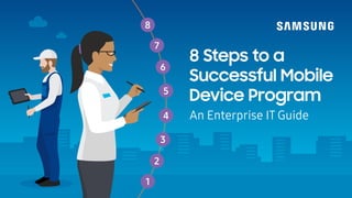 8 Steps to a
Successful Mobile
Device Program
An Enterprise IT Guide4
5
3
6
2
7
1
8
 