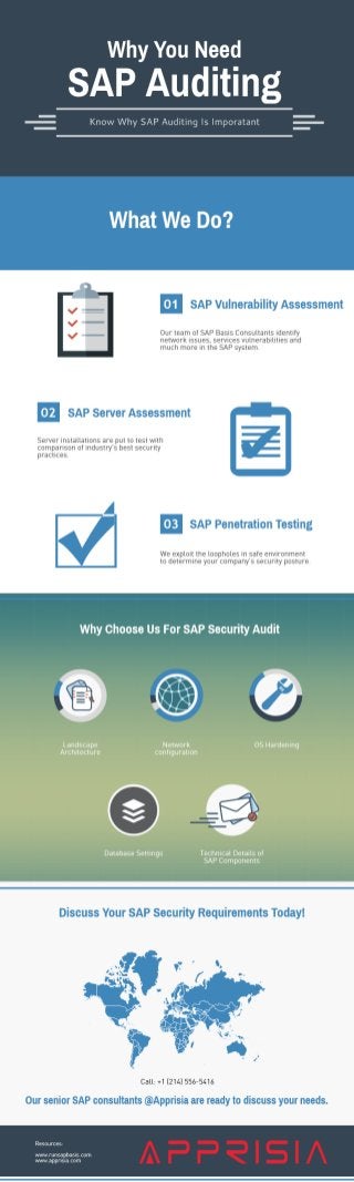 Hire SAP Consultants @Apprisia for SAP Security Audit