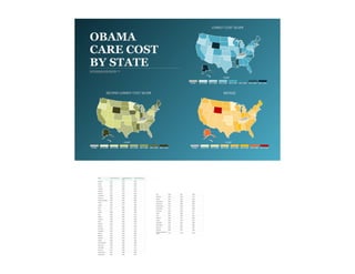 LOWEST-COST SILVER

OBAMA
CARE COST
BY STATE
Monthly Rankings Seasonally Adjusted Dec. 2012
(S ourc e: United States Department of Labor and USA Today)

COST
No Data

$151 to $200

$201 to $250

SECOND LOWEST-COST SILVER

$151 to $200

$201 to $250

$251 to $300

$301 to $350

$351 to $400

$401 to $450

$451 or more

BRONZE

COST
No Data

$251 to $300

COST
$301 to $350

$351 to $400

$401 to $450

$451 or more

No Data

$100 to $150

$151 to $200

$201 to $250

$251 to $300

$301 to $350

$351 to $400

$401 or more

 