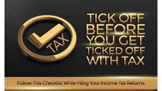 How to file Income Tax Returns: Part I