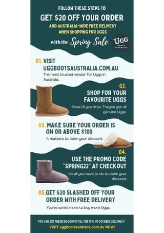 Follow these steps to save $20 on your Uggs.