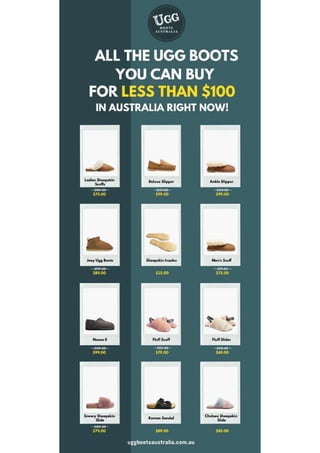 Premium Ugg Boots in Australia under $100