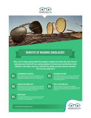 Benefits Of Wearing Sunglasses