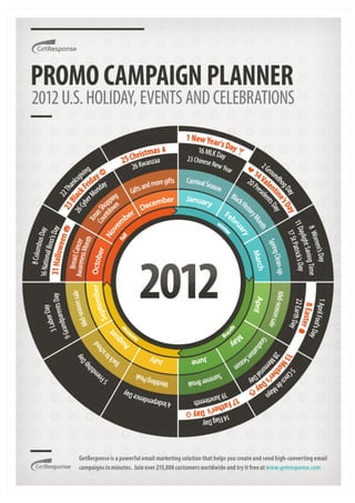 Infographic Email Marketing Planner calendar 