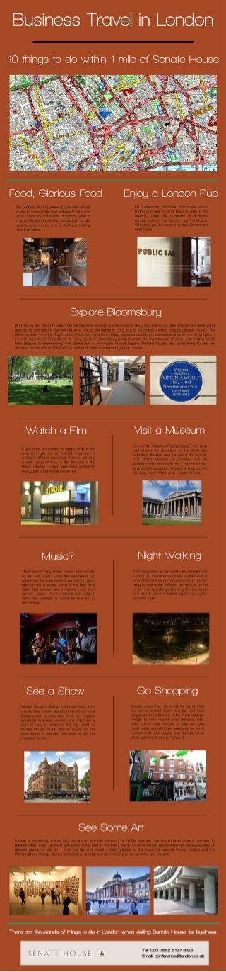 Travel in London - What to do Within 1 Mile of Senate House