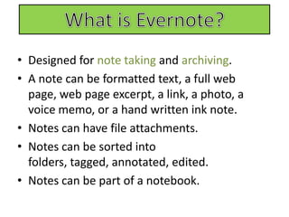 Infographic evernote 2 | PPTX
