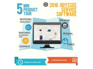 Infographic Odyssee Filed Service App - Product Tour 
