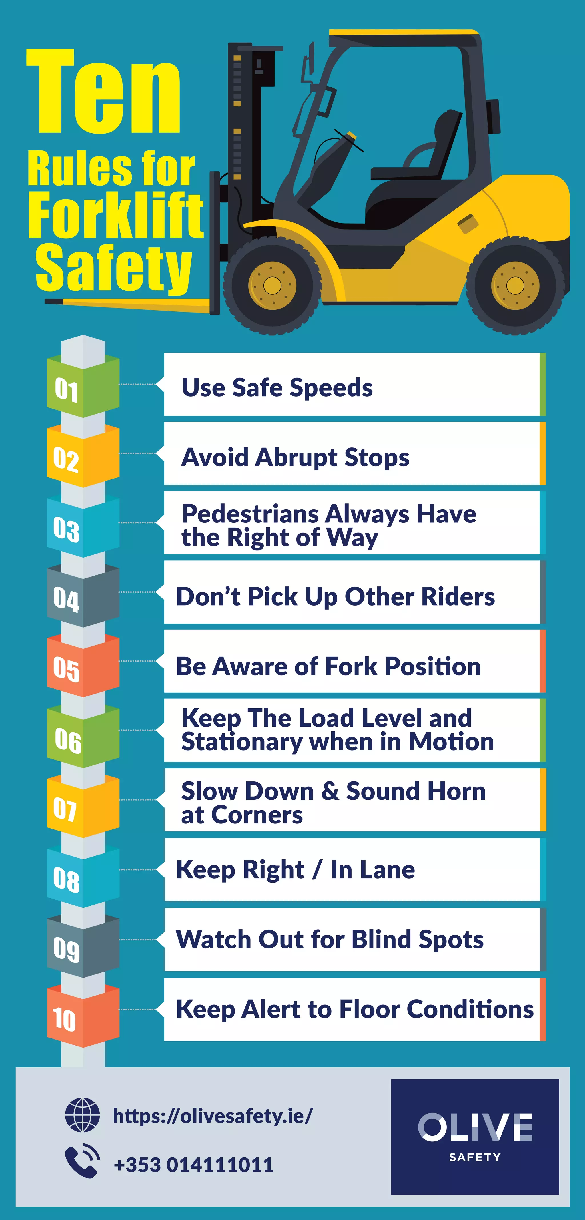 Ten Rules for Forklift Safety | PDF