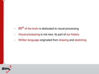 80% of the brain is dedicated to visual processing