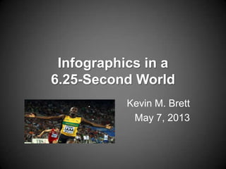 Infographics in a
6.25-Second World
Kevin M. Brett
May 7, 2013
 
