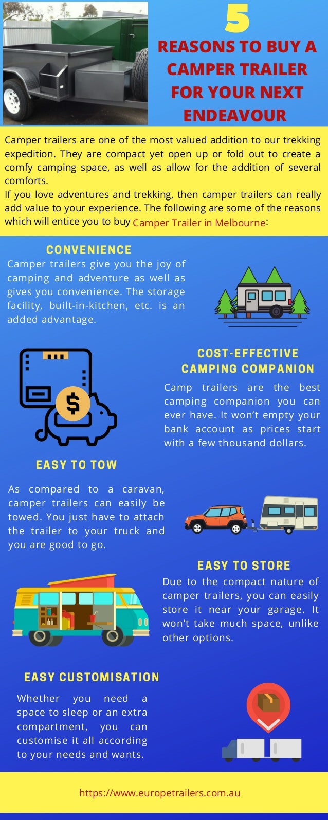 Infographics 5 Reasons To Buy A Camper Trailer For Your Next Endeavour