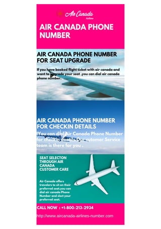 Air Canada Phone Number PDF