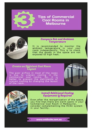 Infographics - Tips of Commercial Cool Rooms in Melbourne 