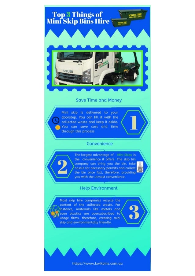 Infographics- Advantages of Mini Skip Bin Hire Services