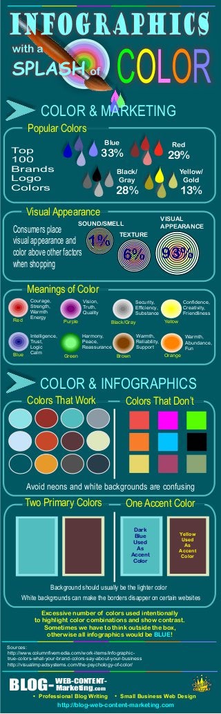 Infographics With A Splash Of Color