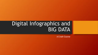 Digital Infographics and
BIG DATA
A Crash Course
 