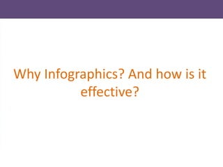 Why Infographics? And how is it
effective?
 