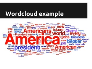 Wordcloud example
 