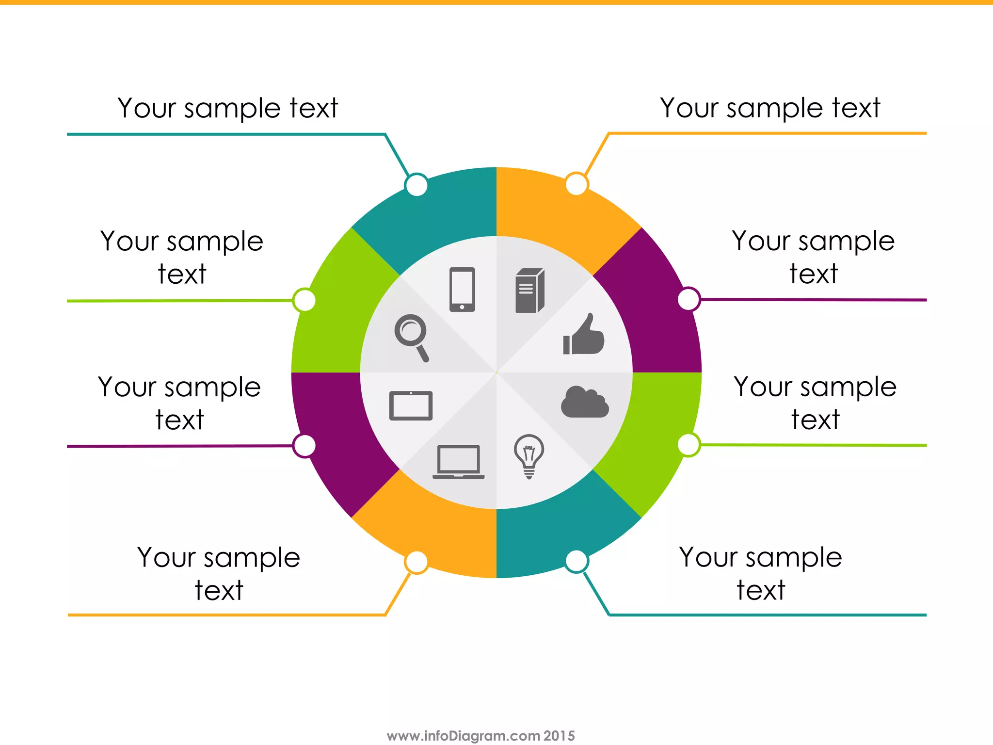 www.infoDiagram.com 2015www.infoDiagram.com 2015
Your sample text
Your sample
text
Your sample
text
Your sample
text
Your sample text
Your sample
text
Your sample
text
Your sample
text
 