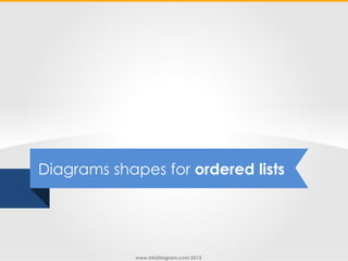 www.infoDiagram.com 2015
Diagrams shapes for ordered lists
 
