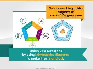 www.infoDiagram.com 2015
Get our free infographics
diagrams at
www.infoDiagram.com
Your text Sample text
Enrich your text ...
