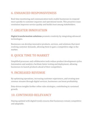 Infographic: The Benefits of Digital Transformation for Businesses in ...