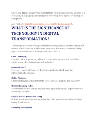 Infographic: The Benefits of Digital Transformation for Businesses in ...