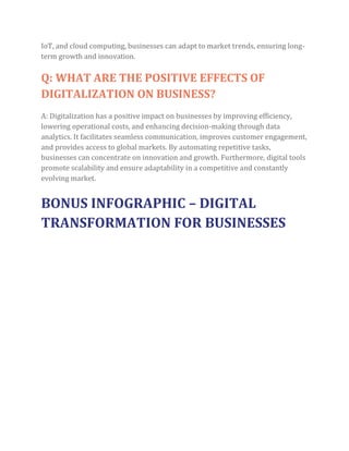 Infographic: The Benefits of Digital Transformation for Businesses in ...