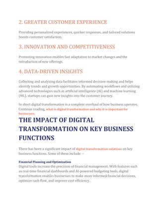 Infographic: The Benefits of Digital Transformation for Businesses in ...