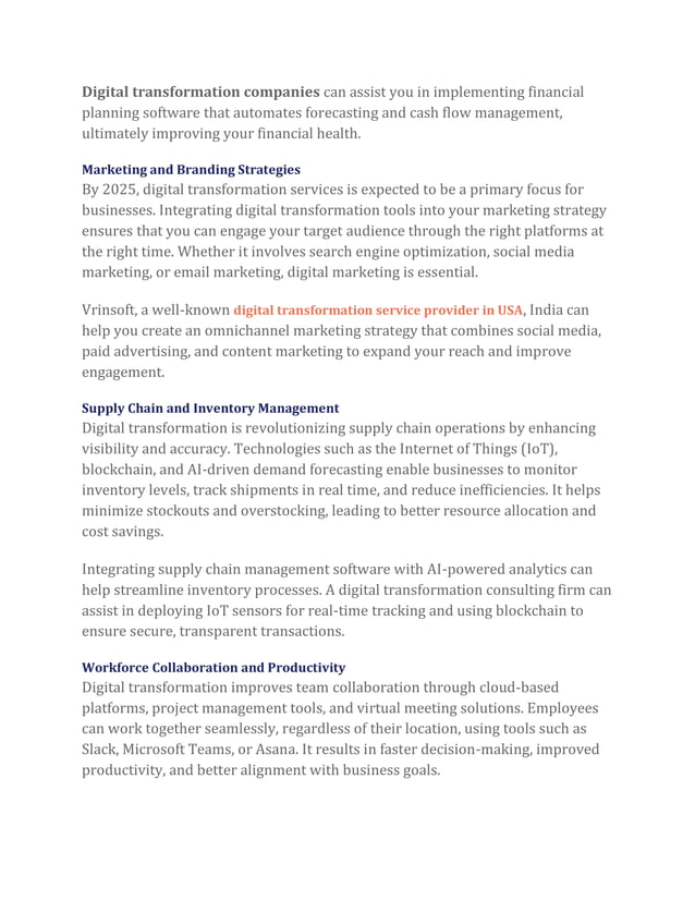 Infographic: The Benefits of Digital Transformation for Businesses in ...