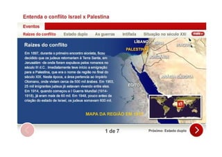 Infográfico   conflito árabe israelense